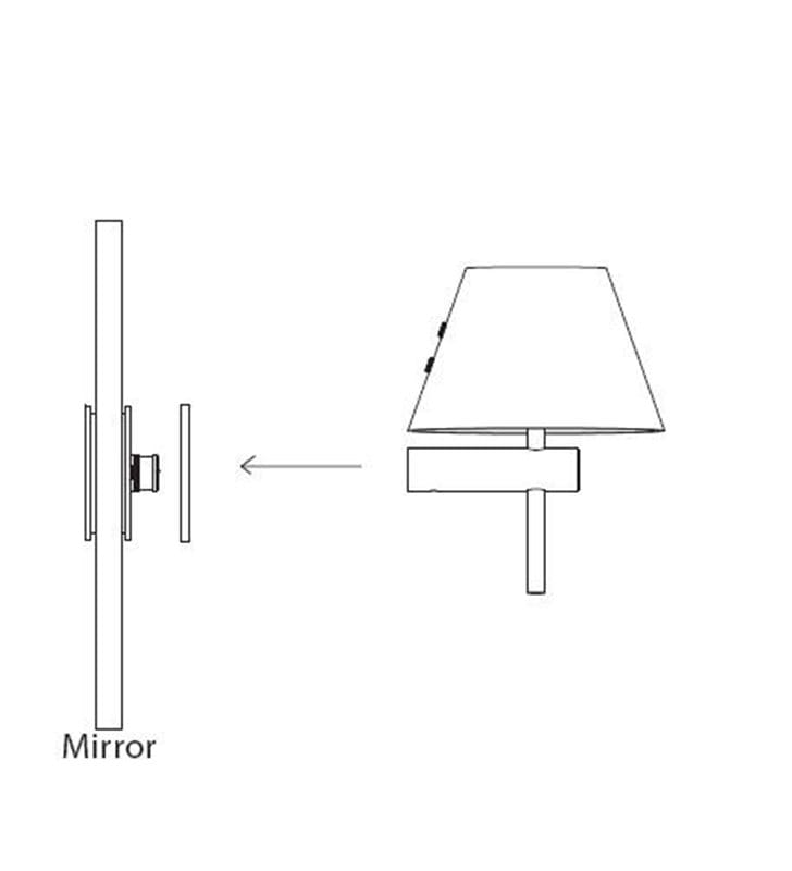 Mirror Adapter - do montażu lampy na lustrze