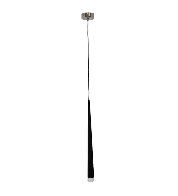 Lampa wisząca Stylo1 czarna wąska podłużna
