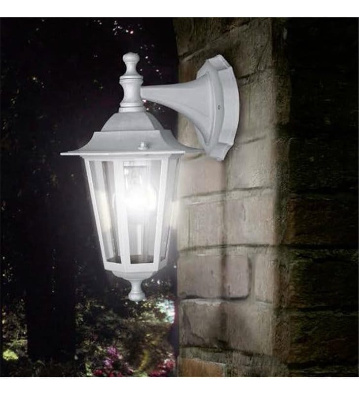 Kinkiet ogrodowy Laterna5 biała klasyczna latarenka