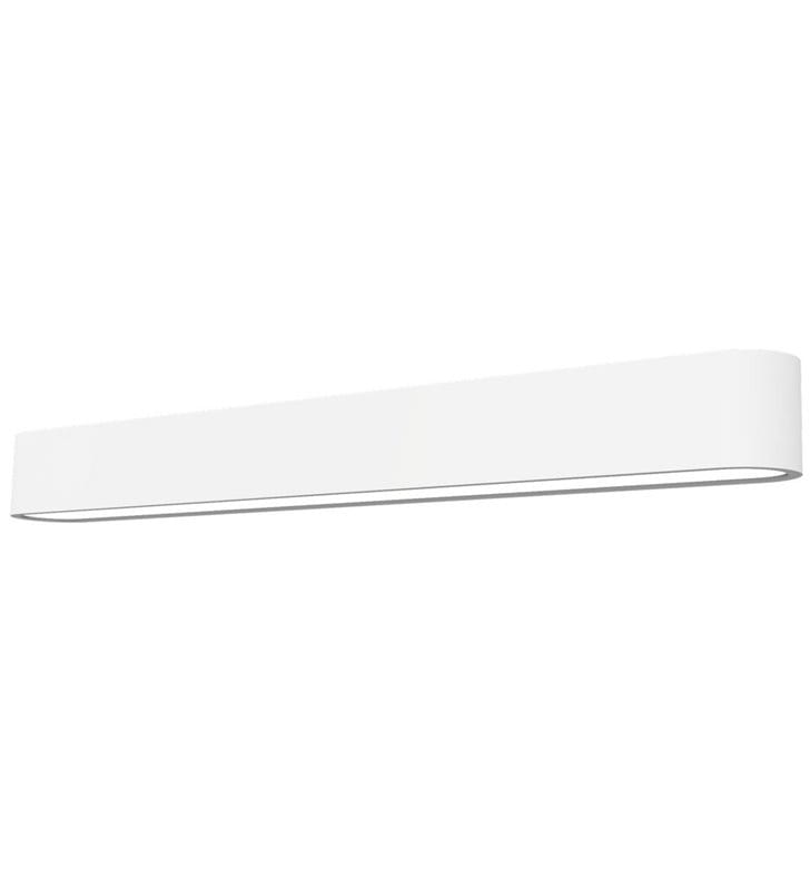 Podłużny biały kinkiet Soft White LED 60cm na korytarz do salonu sypialni biura - OD RĘKI