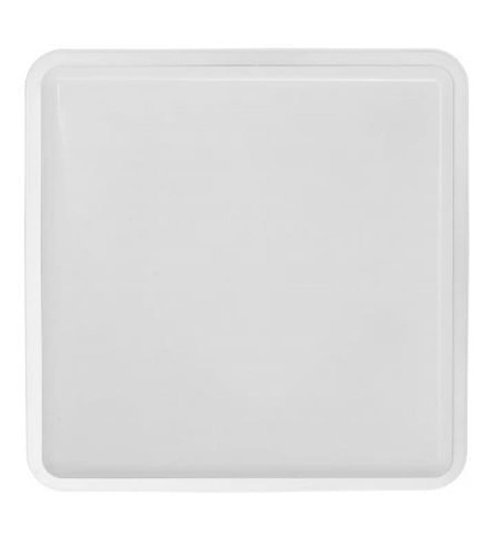 Kwadratowy plafon do łazienki Tahoe biały mat 1xE27 IP65