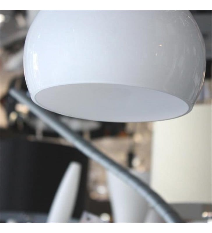 Lampa wisząca Soul biała potrójna klosze pękate nad stół wyspę kuchenną do sypialni salonu jadalni i kuchni