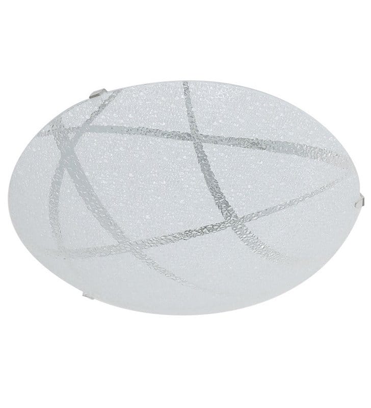 Kiara 300 okrągły szklany plafon LEDowy szkło dekoracyjne