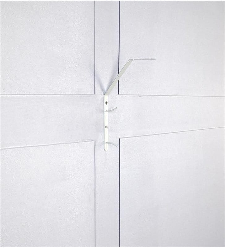 Metalowy biały wspornik do lampy ściennej Wall Hanger
