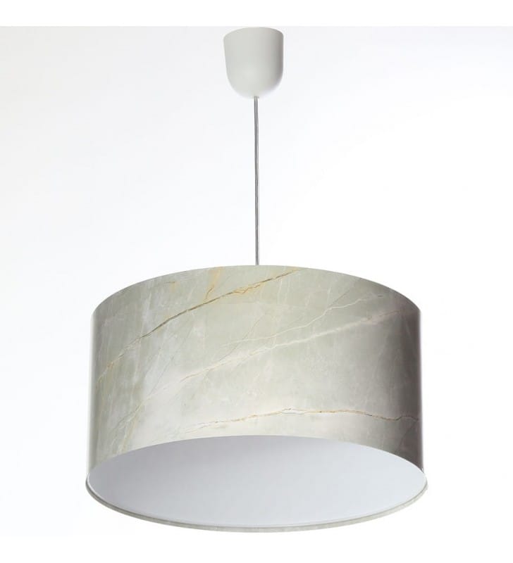 Lampa wisząca Golden Gray 50cm nadruk imitujący marmur