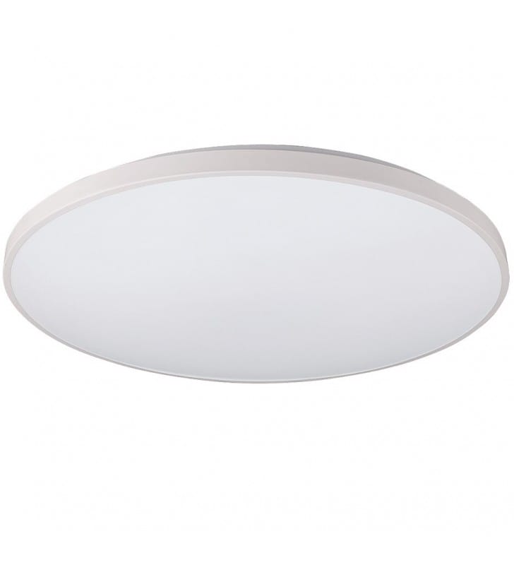 Duży biały płaski plafon łazienkowy z naturalną barwą światła Agnes Round LED IP44