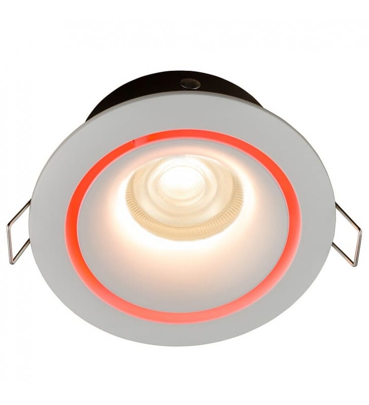 Lampa sufitowa Foxtrot do wbudowania podtynkowa łazienkowa 4 kolorowe nakładki