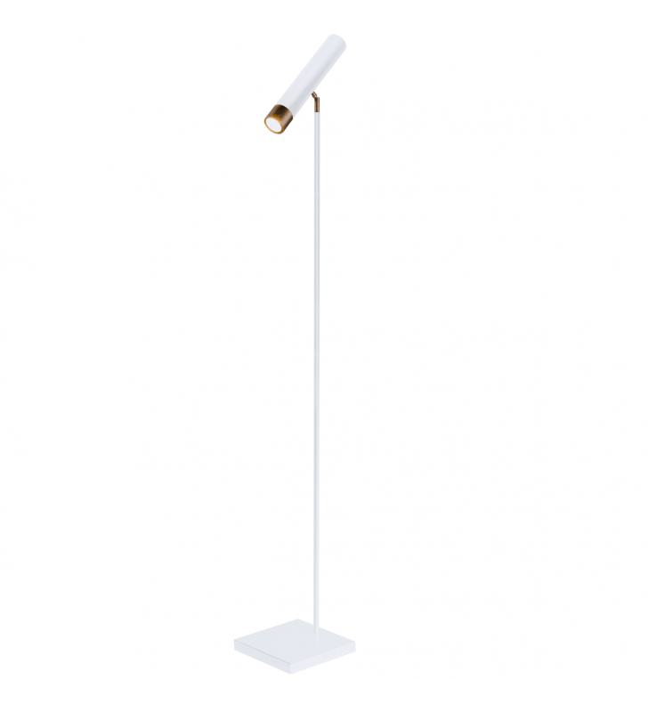 Biało patynowa lampa stojąca Eido styl nowoczesny minimalistyczny