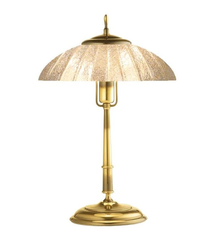Klasyczna lampa gabinetowa lub na komodę Onyx Kryształ złota wysokość 55cm