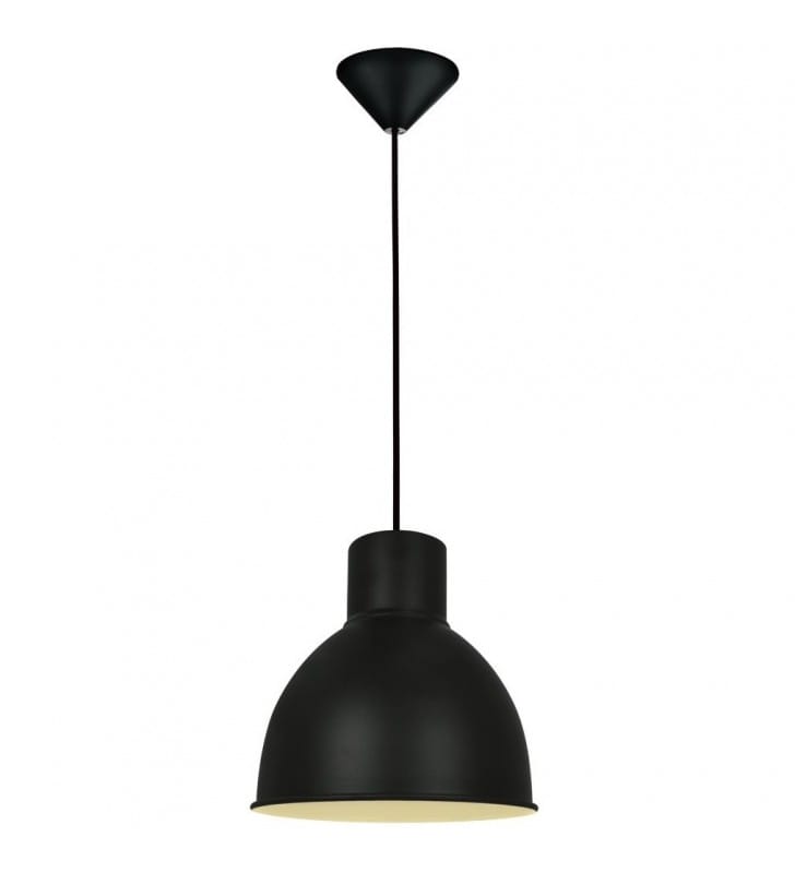 Lampa wisząca Elstra czarna metalowa loftowa