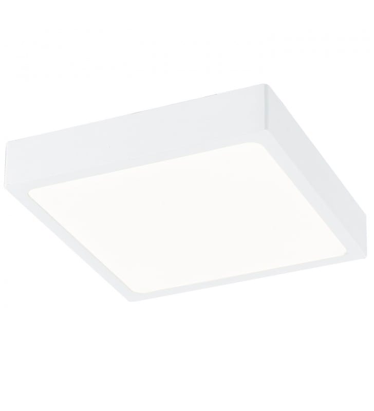17cm kwadratowy biały plafon Alena LED o neutralnej barwie 4000K