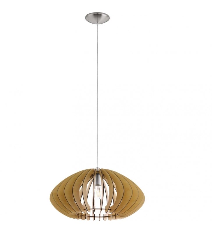 Cossano2 lampa wisząca wykonana z drewnianych paneli w kolorze klonu - DOSTĘPNA OD RĘKI