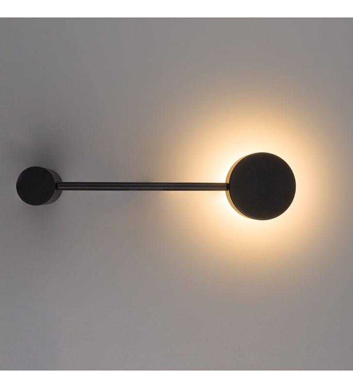 Czarna lampa ścienna do salonu sypialni Orbit oświetlenie dekoracyjne Nowodvorski
