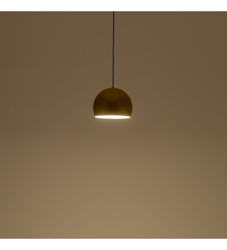 Candy złota metalowa lampa wisząca nad stół w kształcie kopuły Nowodvorski