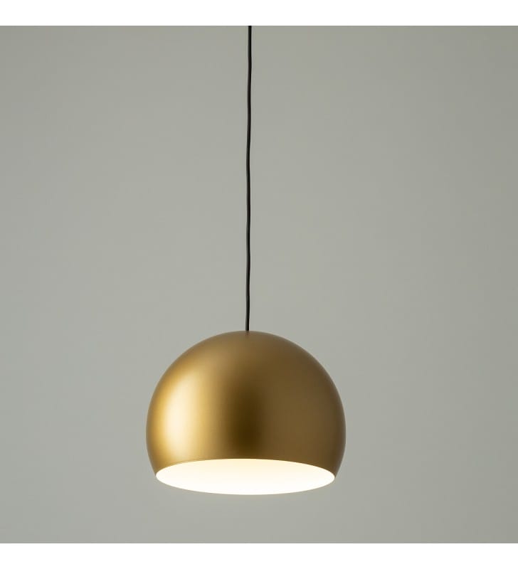 Candy złota metalowa lampa wisząca nad stół w kształcie kopuły Nowodvorski